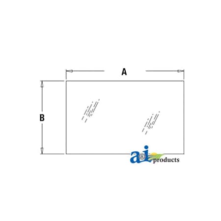 A & I Products Glass, Rear, Upper 52.5" x33.5" x4.5" A-T242700